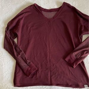 Maroon Athletic Top